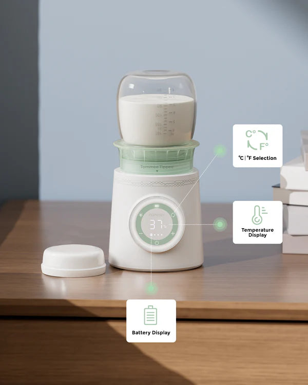 Momcozy - Cordless Portable Baby Bottle Warmer for Travel