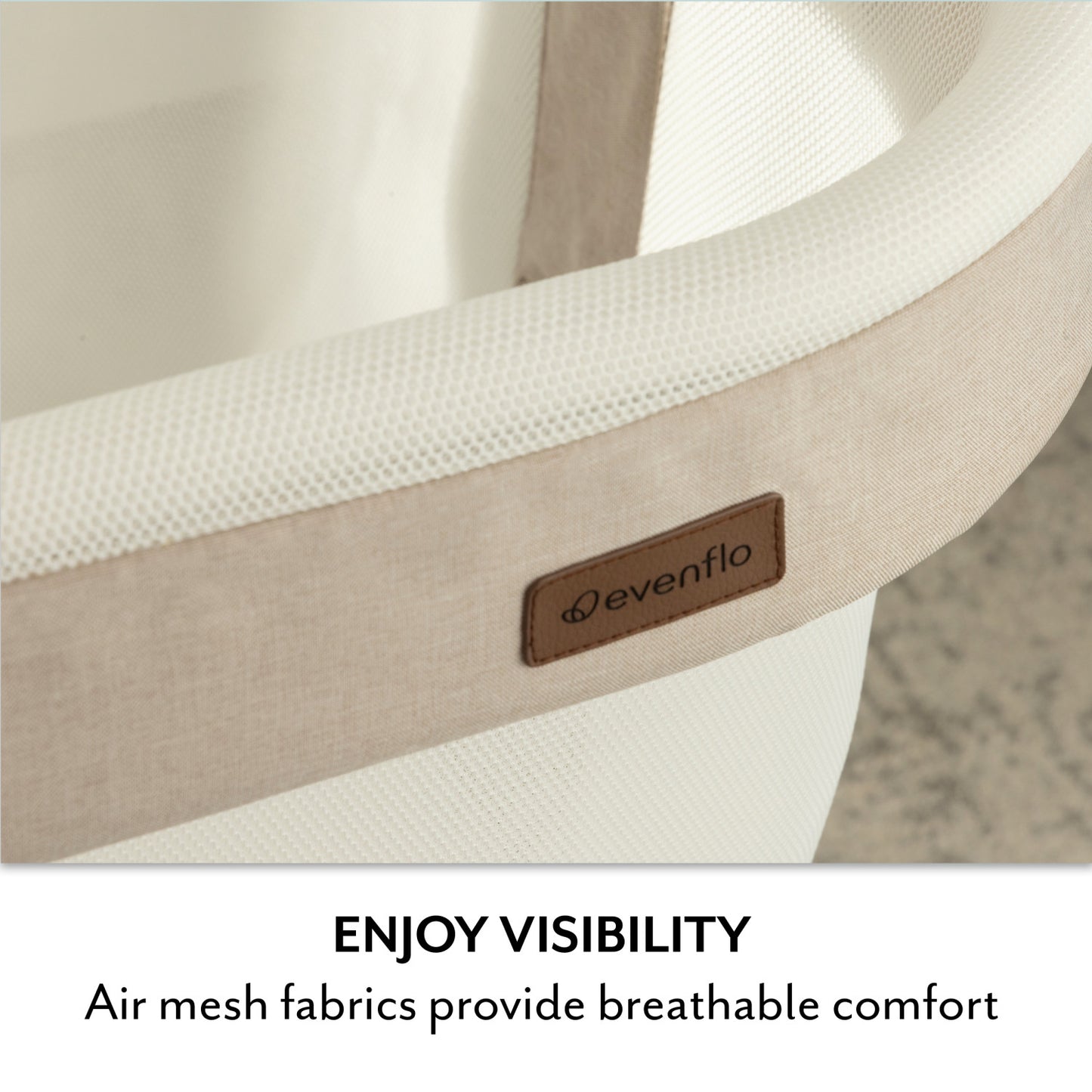 Evenflo - Cora 3 Level Adjustable Bassinet - Coastal Coffee