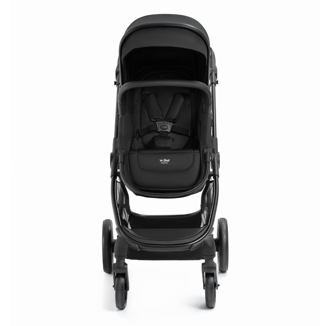 Jikel - CityFlex 2-in-1 Convertible Stroller - Midnight Black