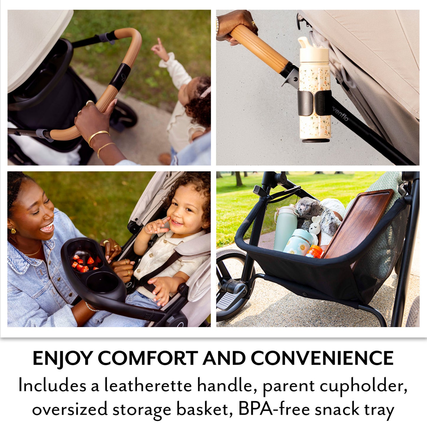 Evenflo - Pivot NXT Travel System With Litemax NXT Car Seat - Latte Tan