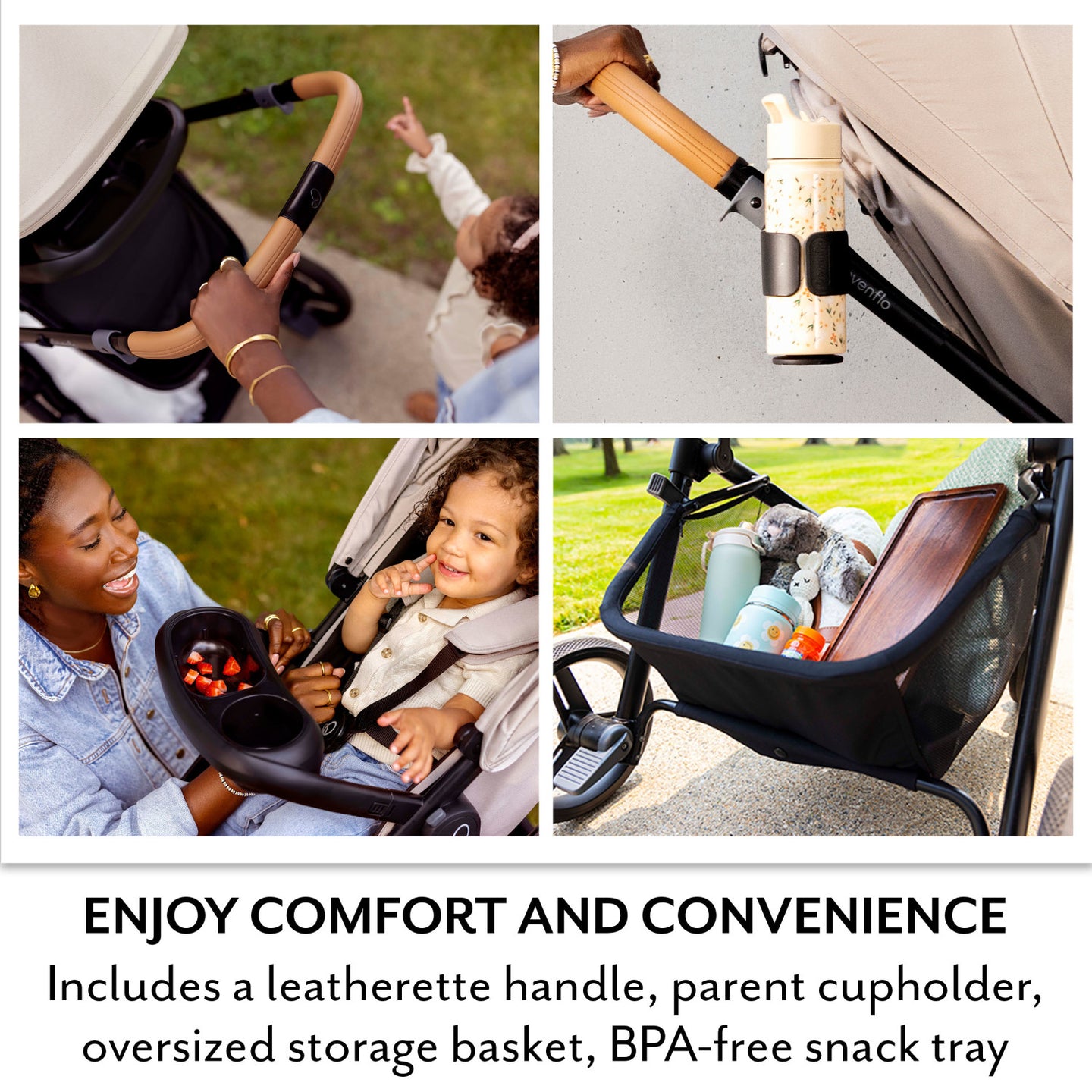 Evenflo - Pivot NXT Travel System With Litemax NXT Car Seat - Latte Tan