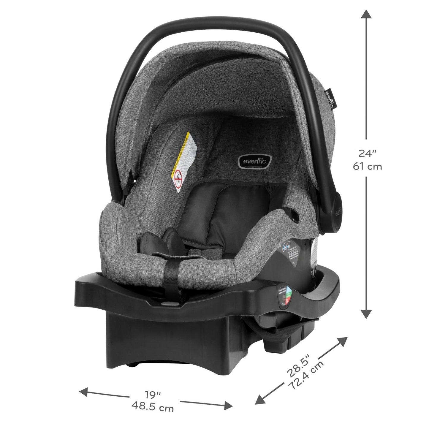 Evenflo - Omni Plus Modular Stroller & LiteMax Car Seat Set - Mylar Grey