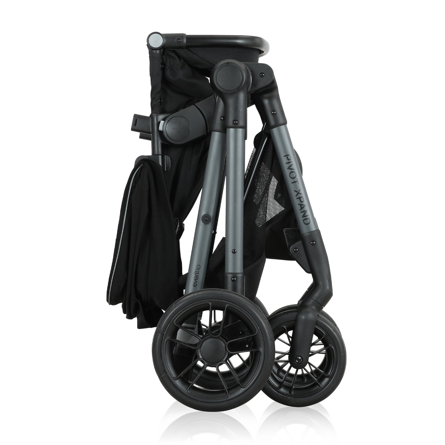 Evenflo - Pivot Xpand Modular Travel System with LiteMax Infant Car Seat - Ayrshire Black
