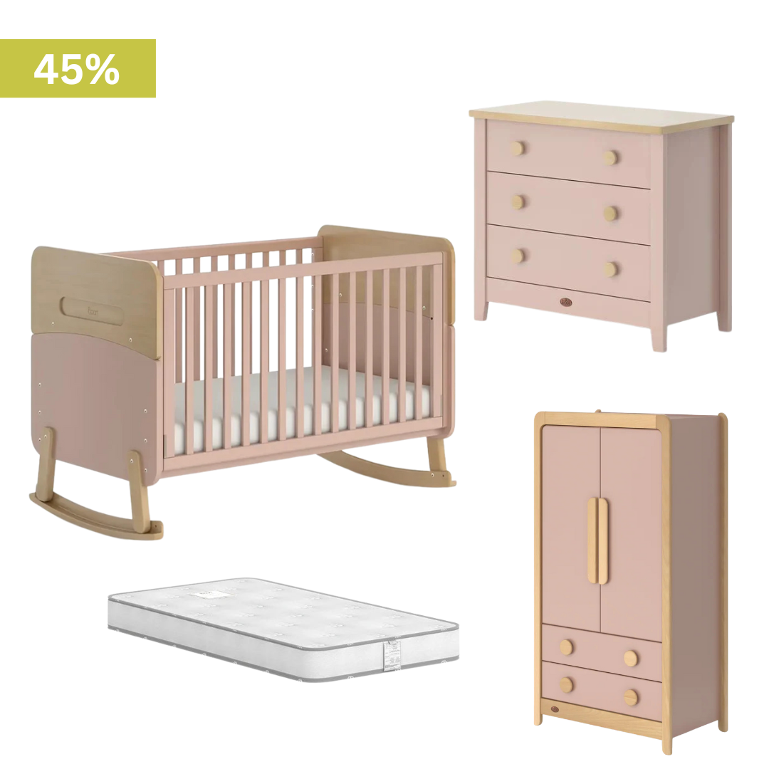 Boori - Neat 4 Piece Set with Chest of Drawer, Wardrobe and Mattress