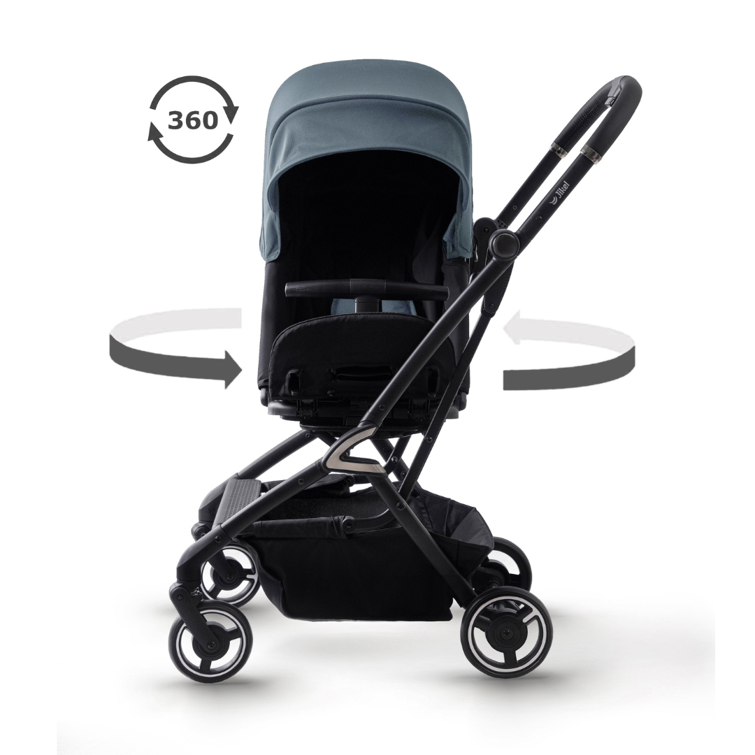 Jikel - Life 360 Reversible Compact Stroller - Grey