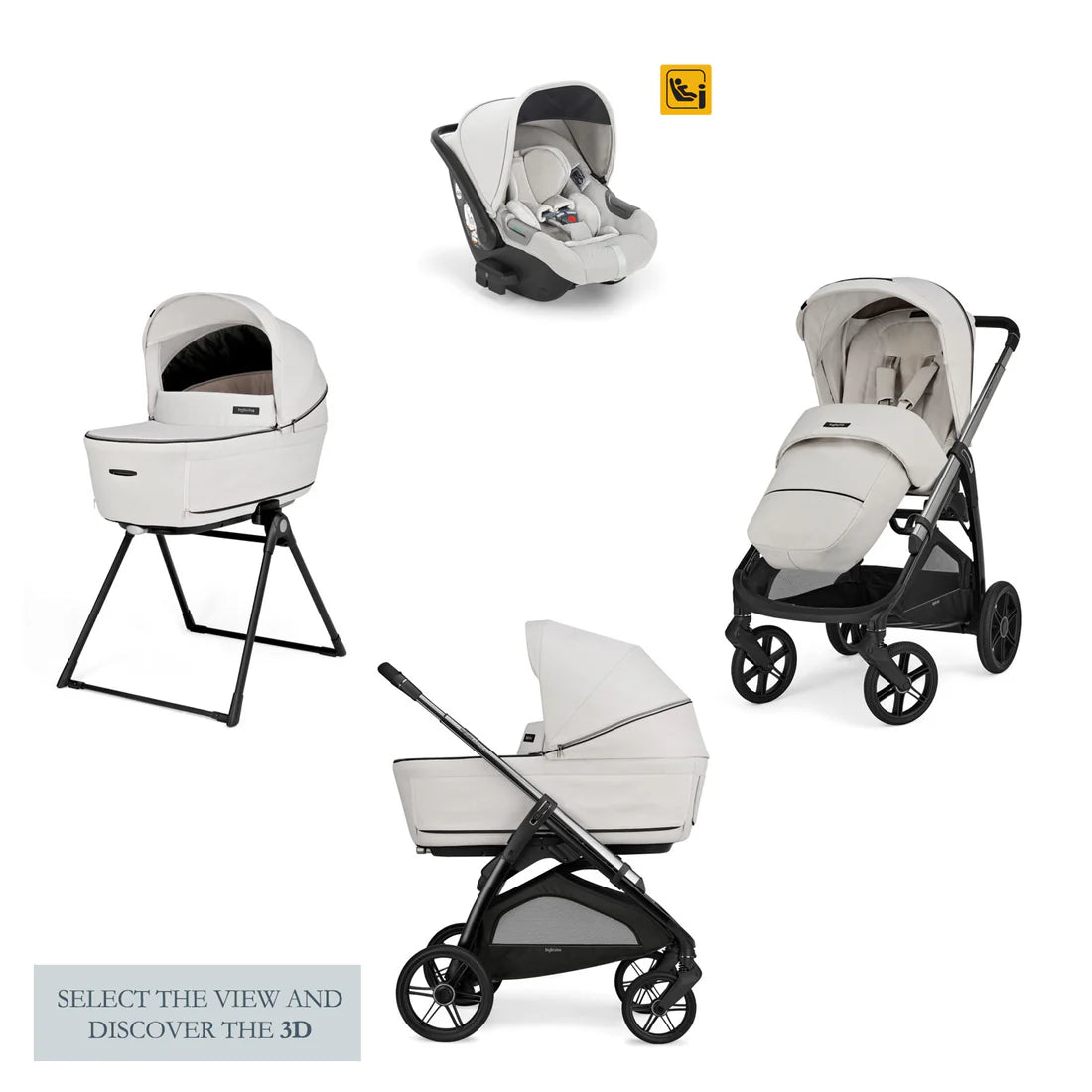 Inglesina - 4-In-1 Aptica Travel System - Opal Ivory