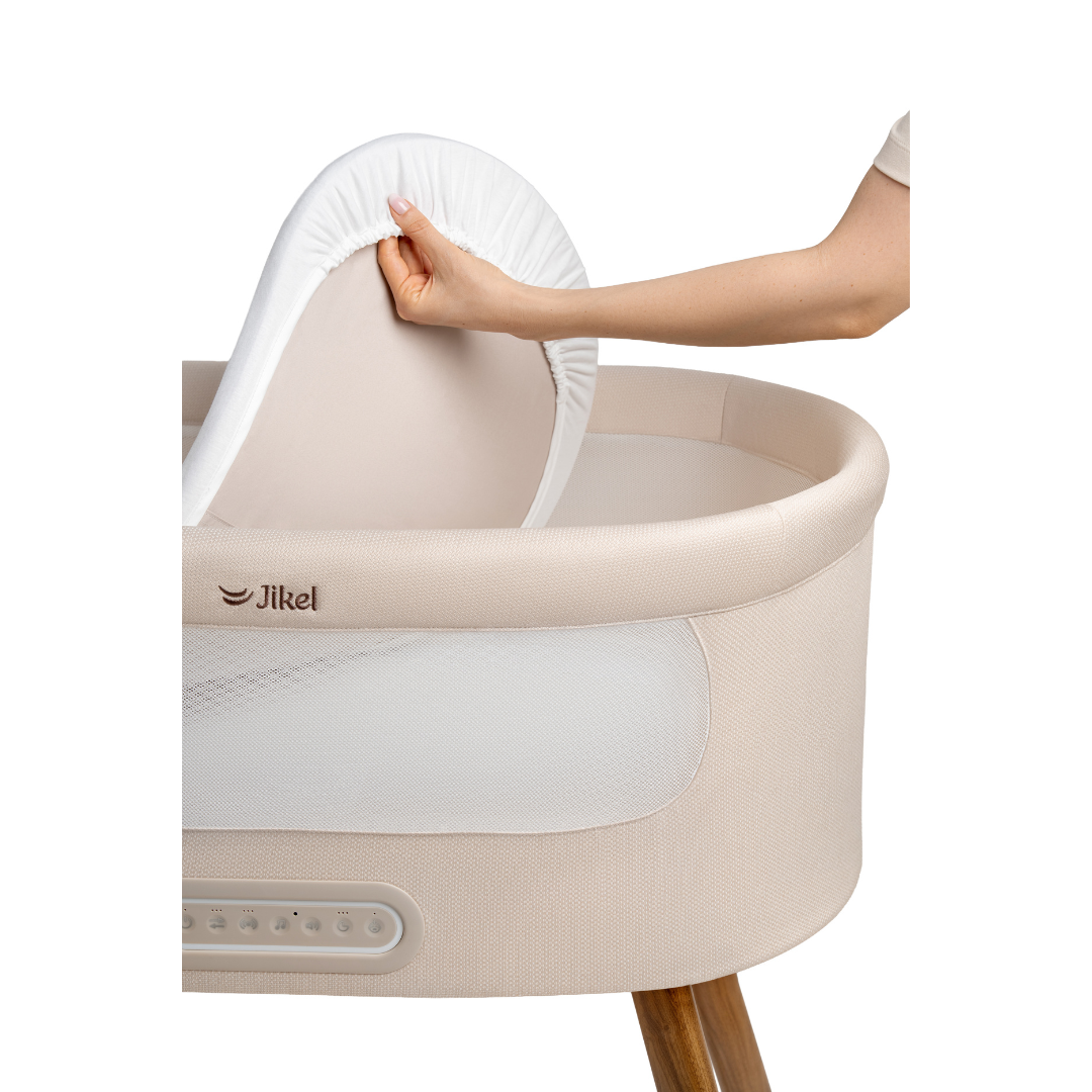 Jikel - Calmio Smart Bassinet Crib – Vanilla Cream