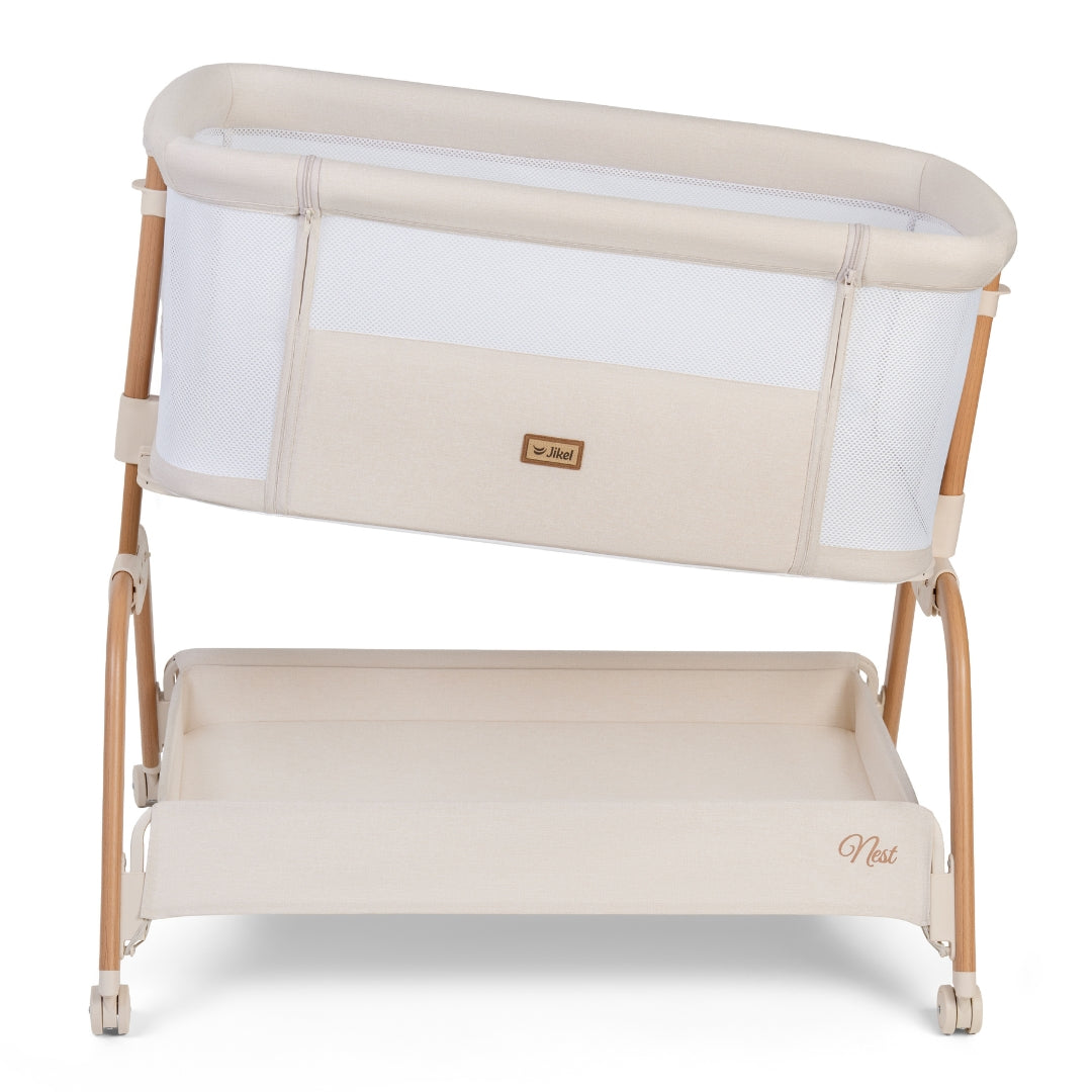 Jikel - Nest Co-sleeper Bedside Crib - Soft Beige