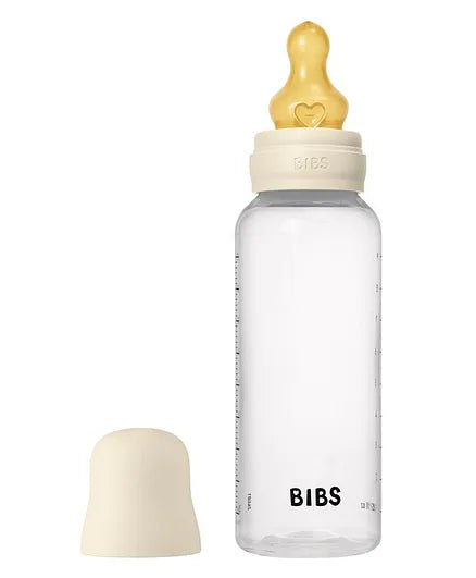 BIBS - Baby Bottle Round Nipple Latex 1 Pack 270 Ml Medium Flow