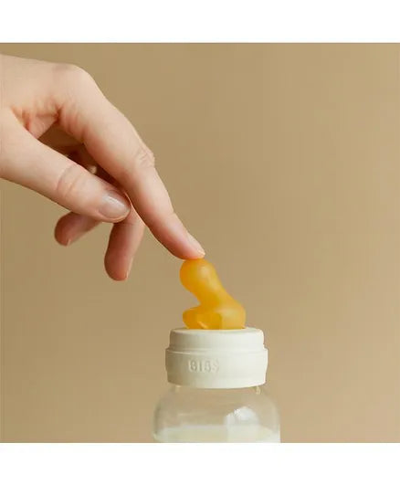 BIBS - Baby Bottle Round Nipple Latex 1 Pack 270 Ml Medium Flow