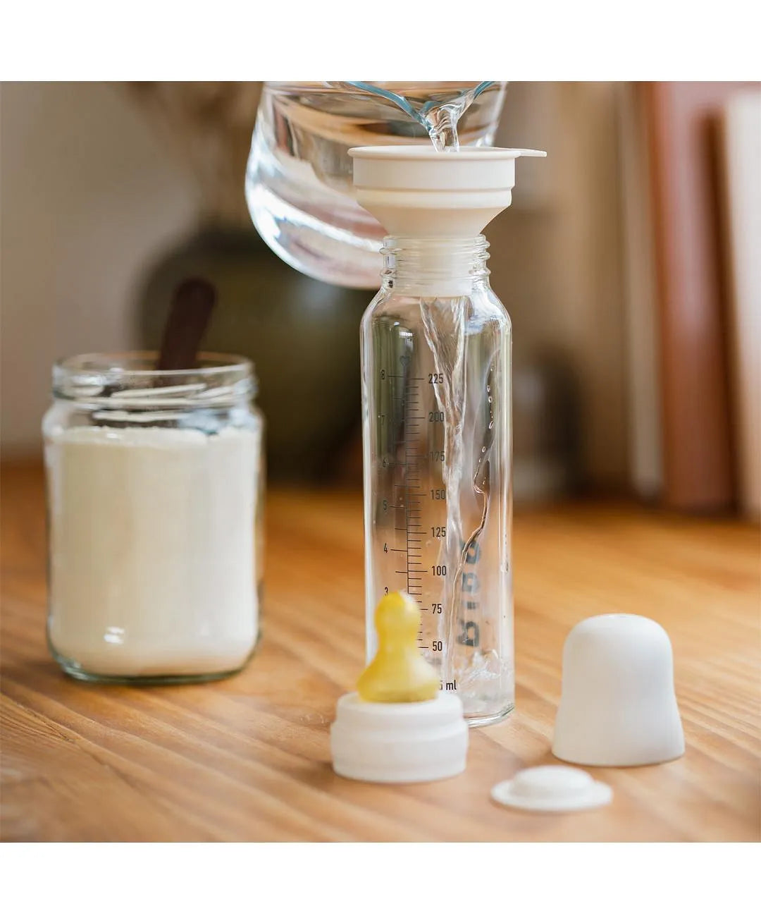 BIBS - Baby Bottle Round Nipple Latex 1 Pack 270 Ml Medium Flow