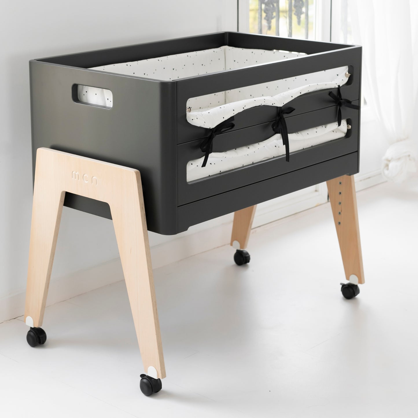 MICUNA - MINICOT MO-1961 LULU ANTHRACITE/NATURAL WAX