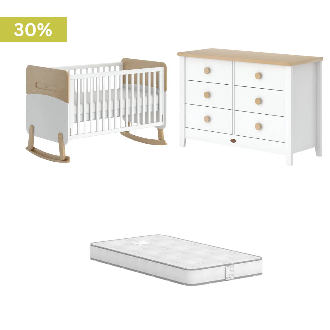 Boori - Neat 2 Piece Crib Set with 6 Chest of Drawer