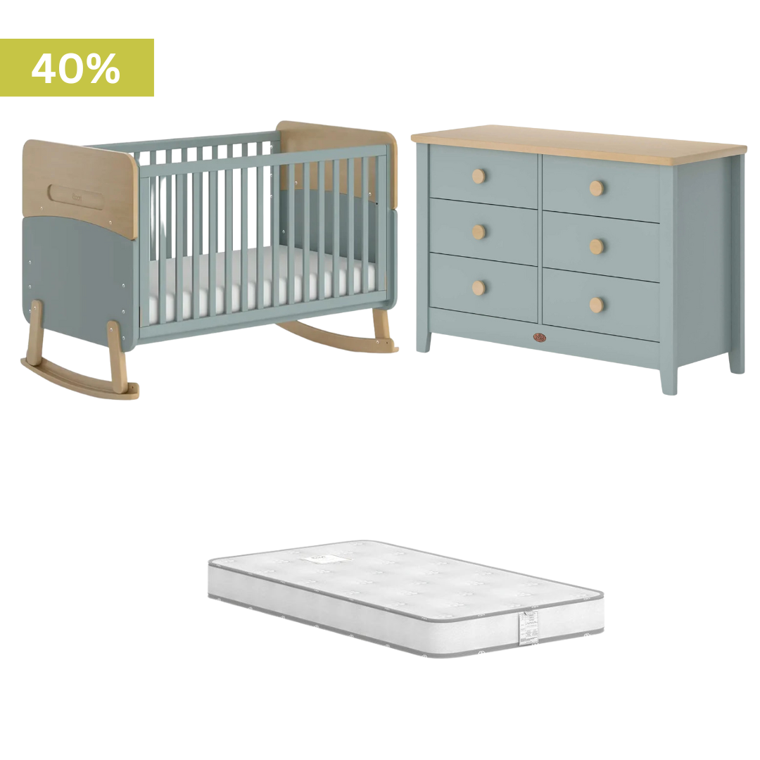 Boori - Neat 2 Piece Crib Set with 6 Chest of Drawer