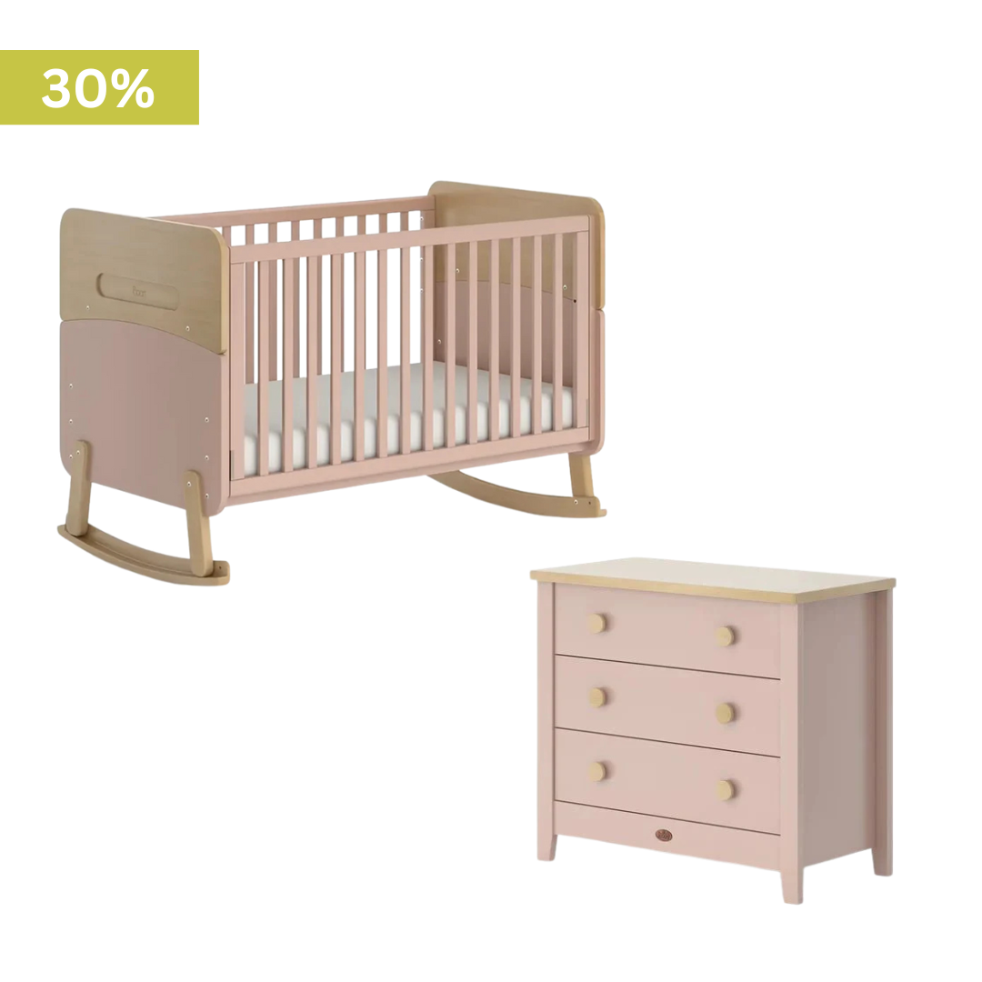 Boori - Neat 2 Piece Crib Set with 3 Chest of Drawer