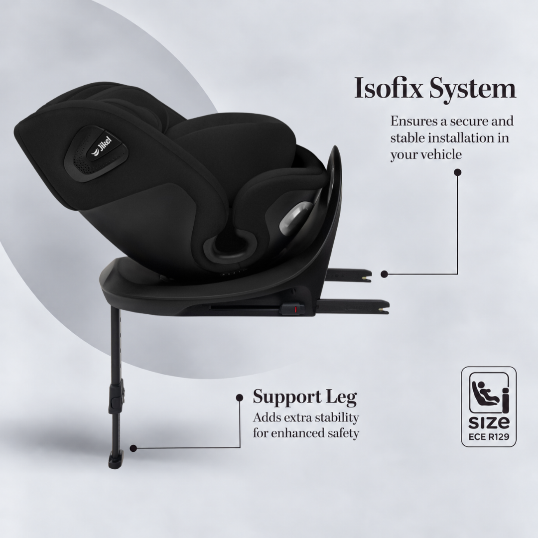 Jikel - Saturn Zip I-size Car Seat - Night Black