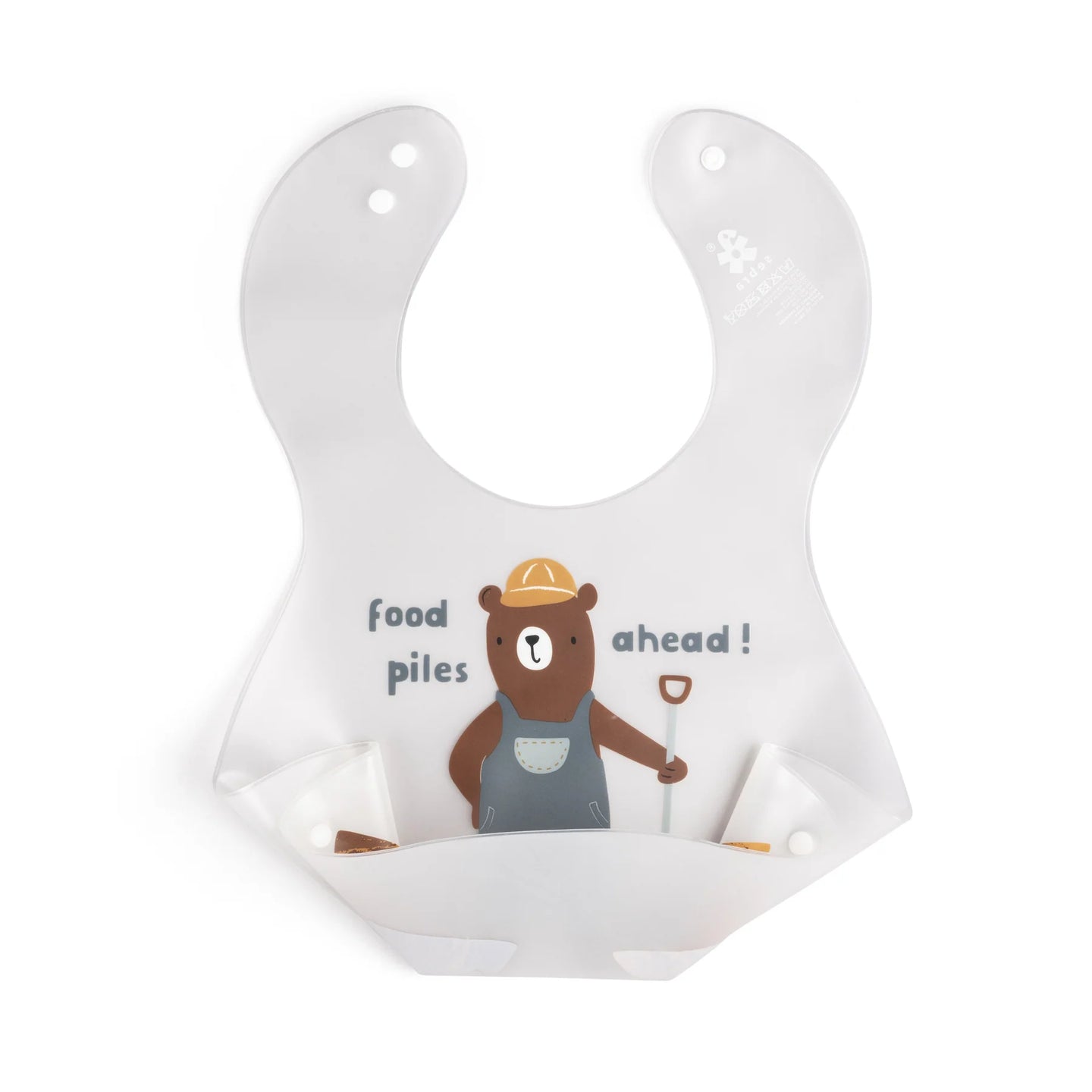 Sebra - Bib, printed 2 pcs - Busy Builders