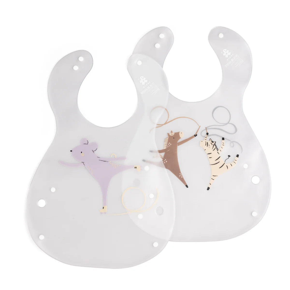 Sebra - Bib, printed 2 pcs - Teeny Toes