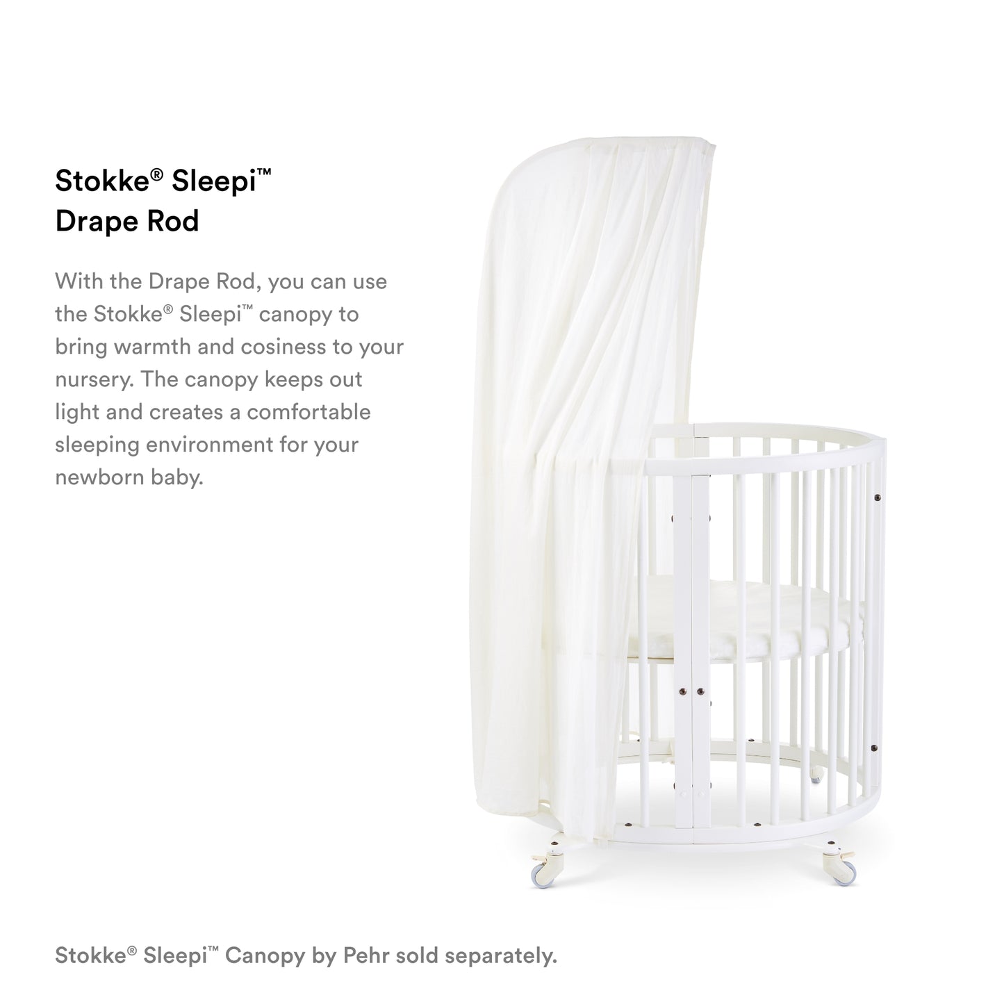 Stokke - Sleepi Drape Rod White
