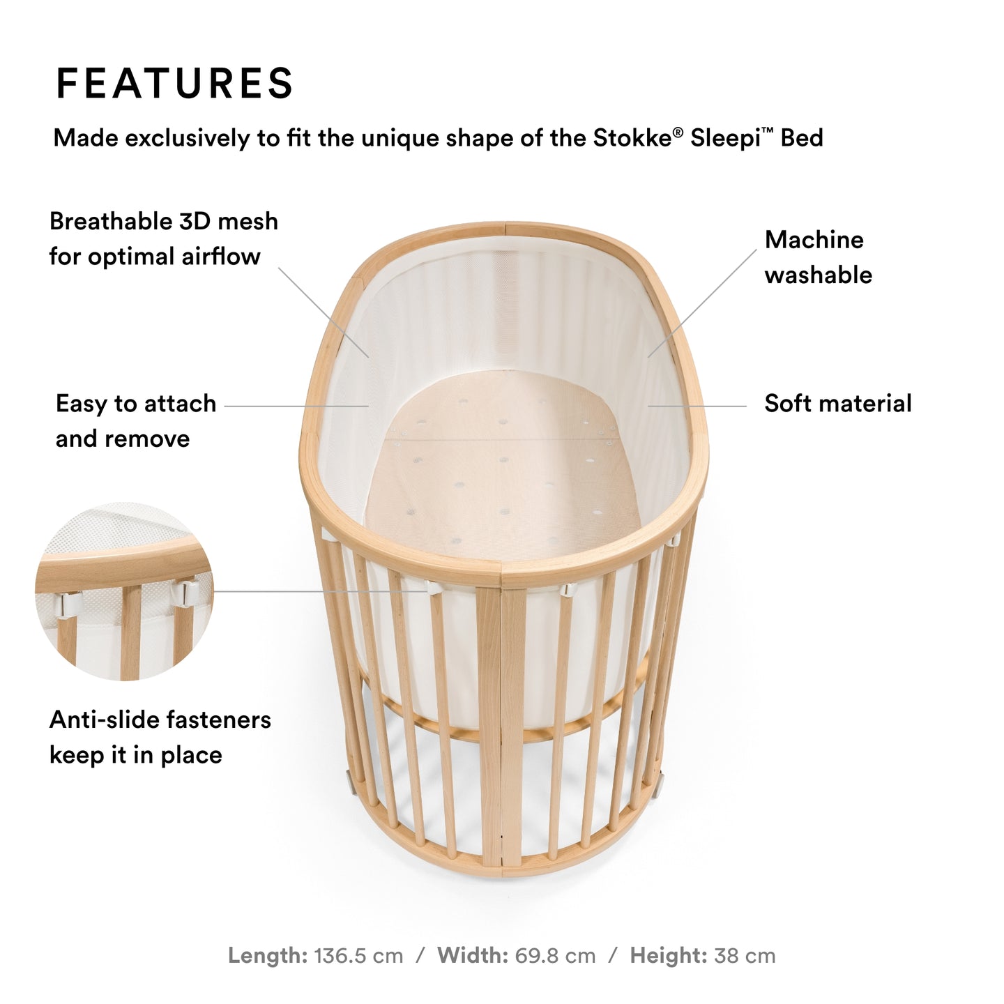Stokke - Sleepi Bed Mesh Liner