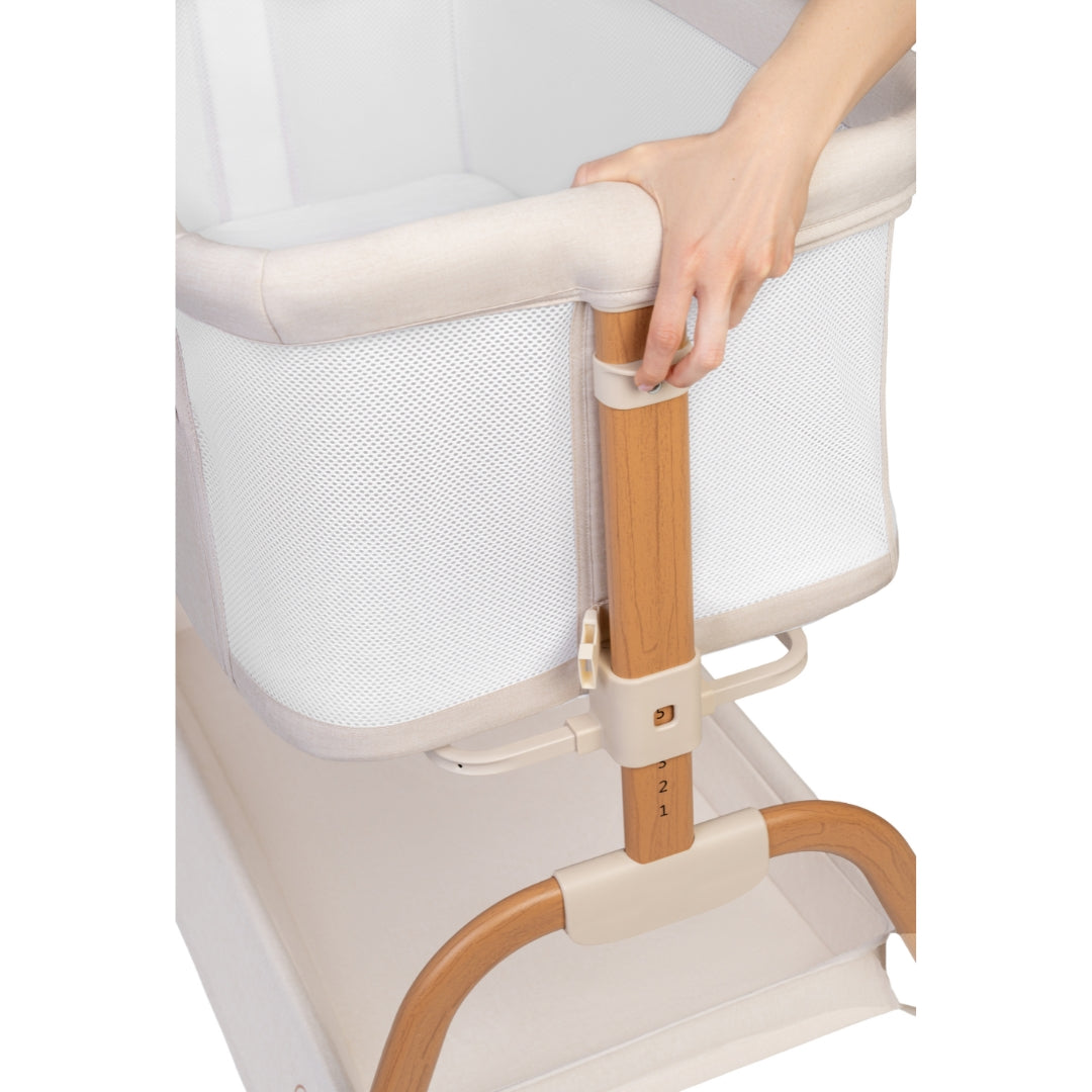 Jikel - Nest Co-sleeper Bedside Crib - Soft Beige