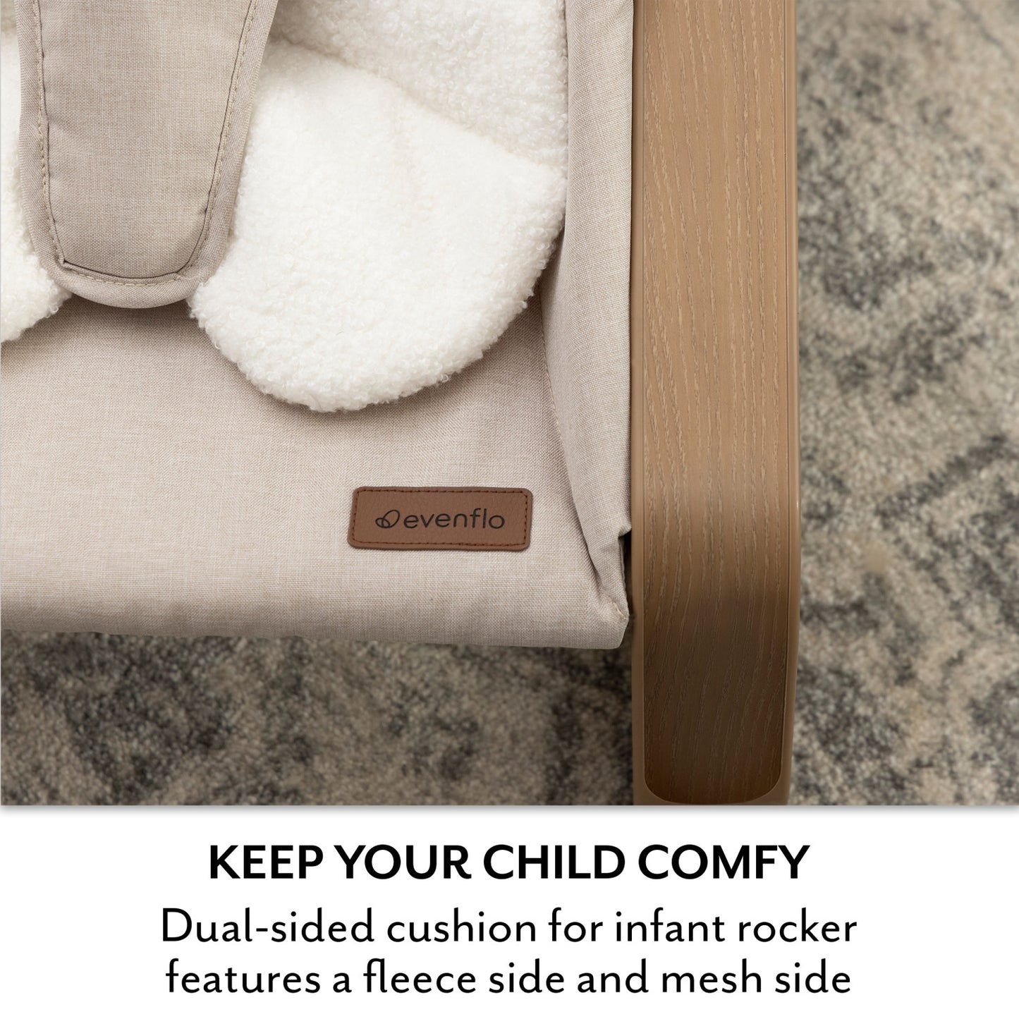 Evenflo - Lyra 2-In-1 Infant To Toddler Rocker - Coastal Coffee