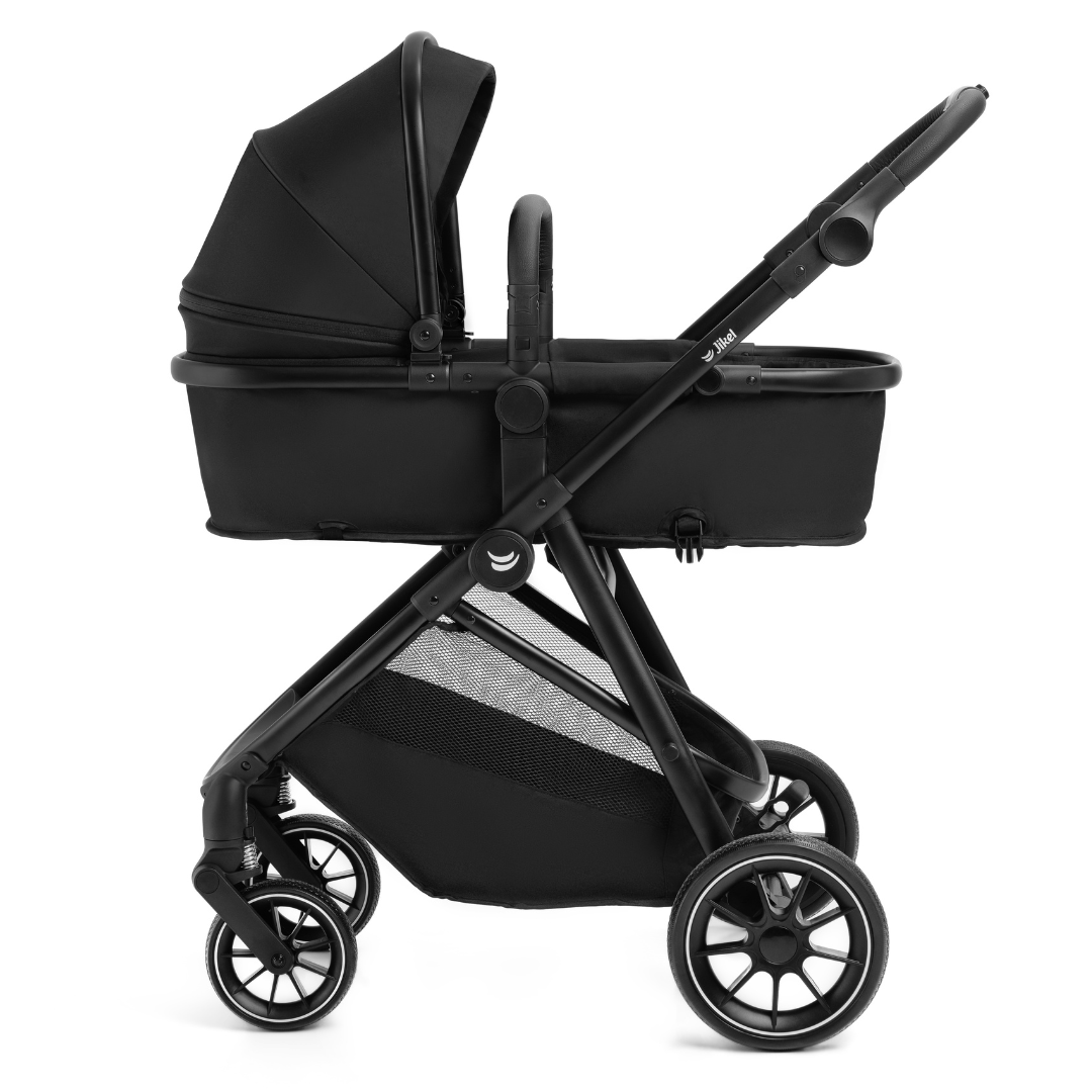 Jikel - CityFlex 2-in-1 Convertible Stroller - Midnight Black