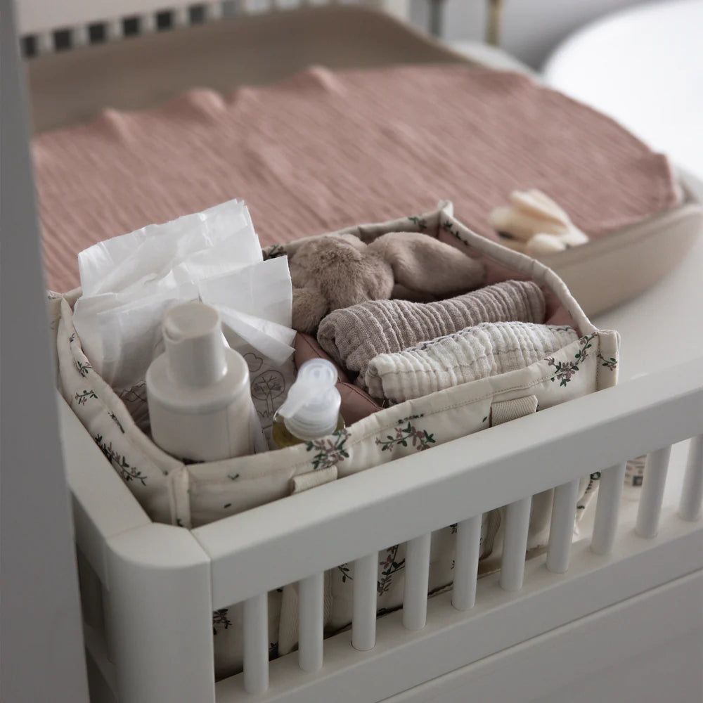 Sebra - Diaper caddy - Powder Blossom