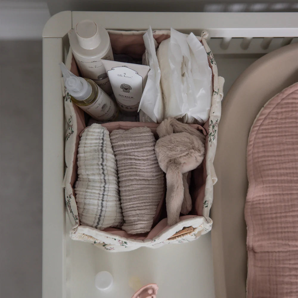 Sebra - Diaper caddy - Powder Blossom