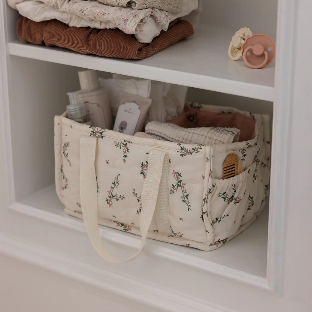 Sebra - Diaper caddy - Powder Blossom