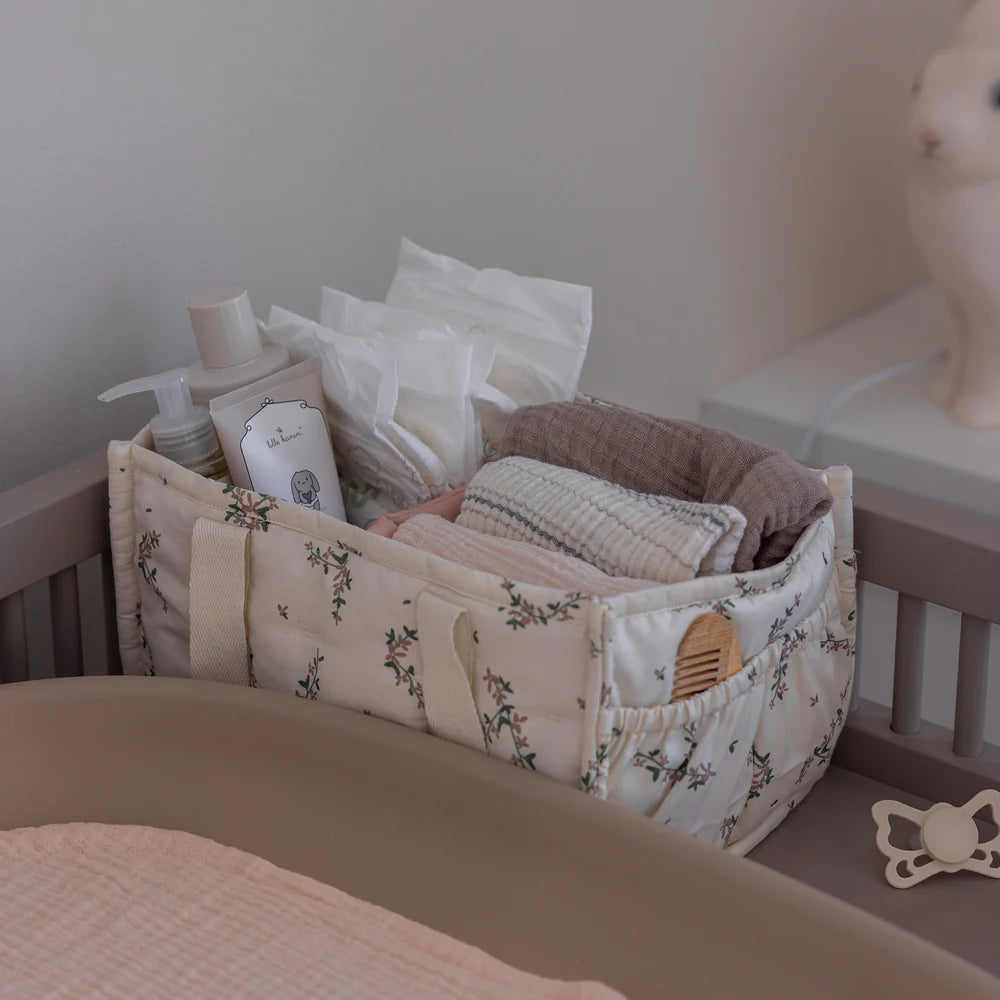 Sebra - Diaper caddy - Powder Blossom