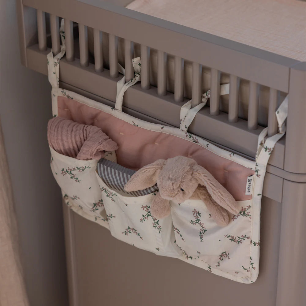 Sebra - 3-Pocket Nursery Organizer - Powder Blossom