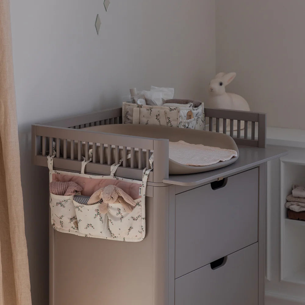 Sebra - 3-Pocket Nursery Organizer - Powder Blossom