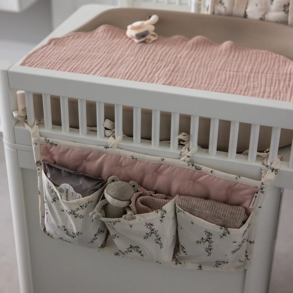 Sebra - 3-Pocket Nursery Organizer - Powder Blossom