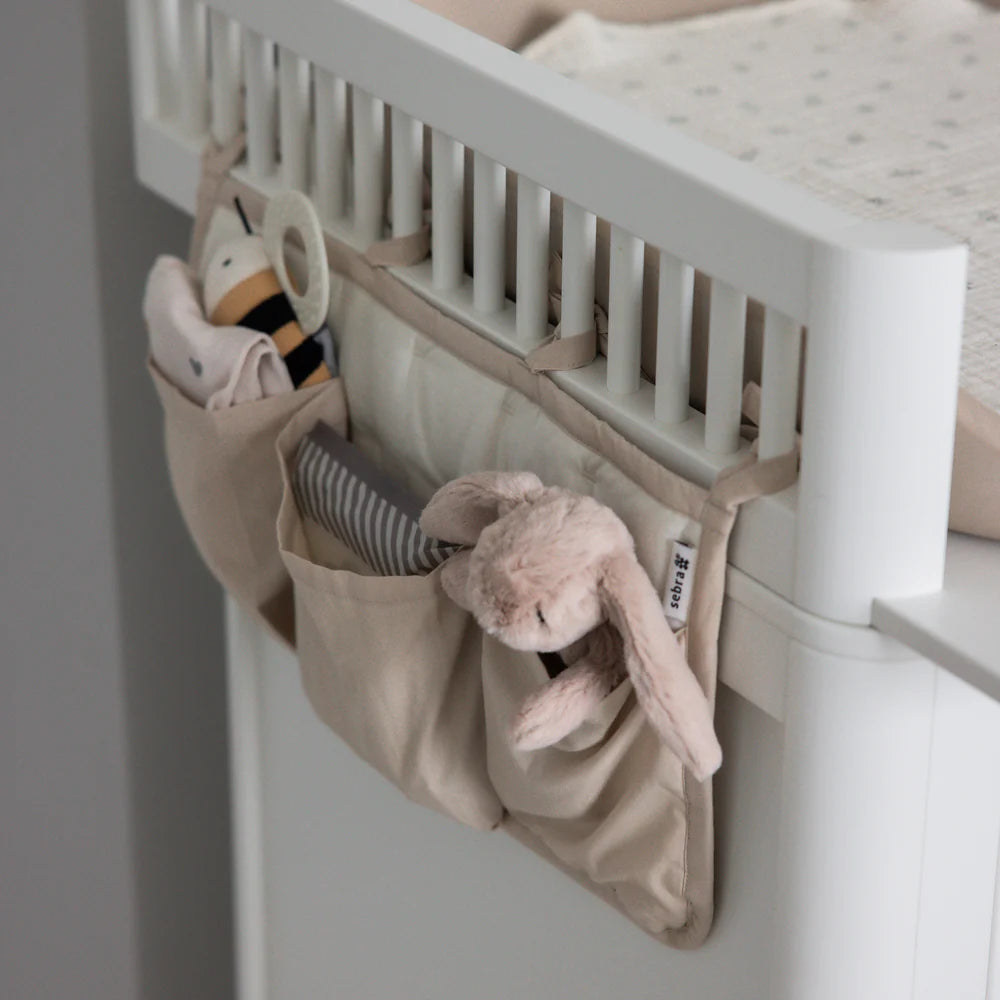 Sebra - 3-Pocket Nursery Organizer - Morning Beige