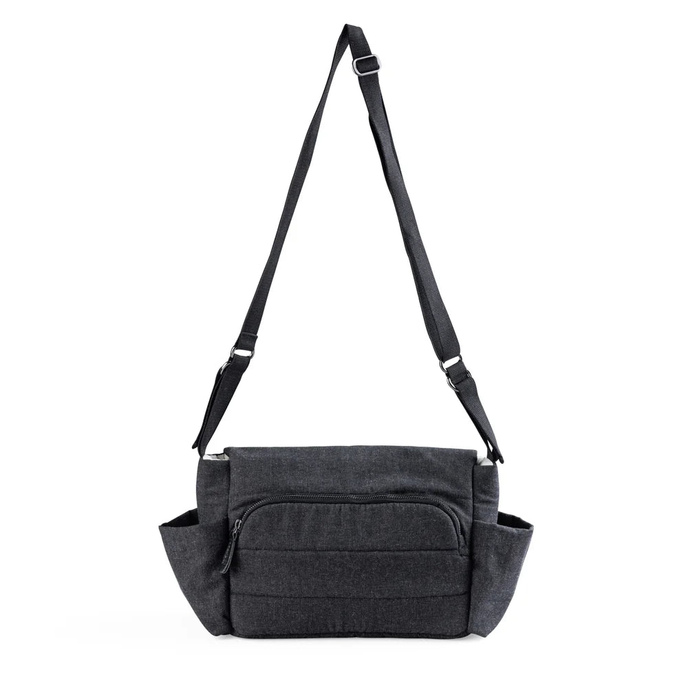 Sebra - On-the-go Mini diaper bag - Dark Grey Melange