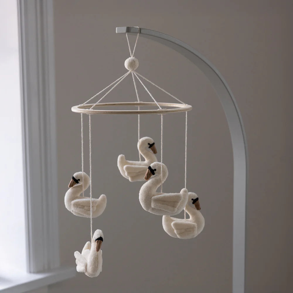 Sebra - Baby mobile, Swans