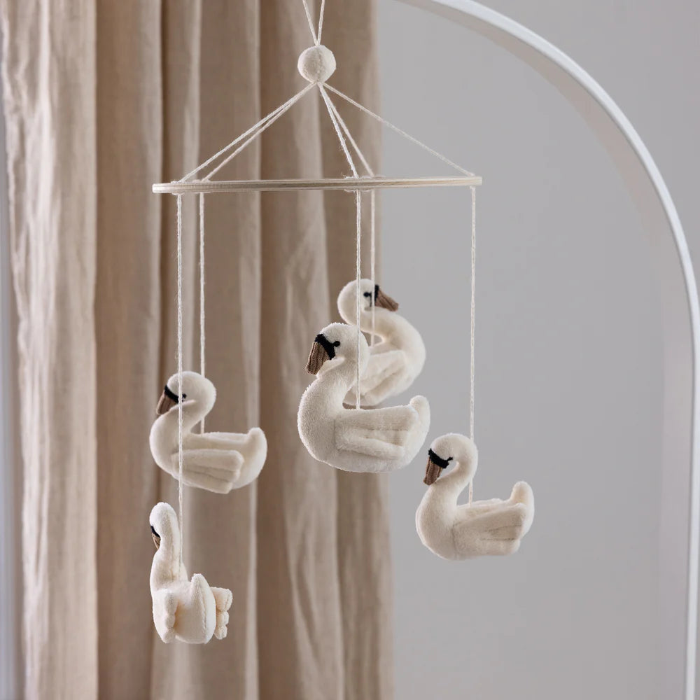 Sebra - Baby mobile, Swans