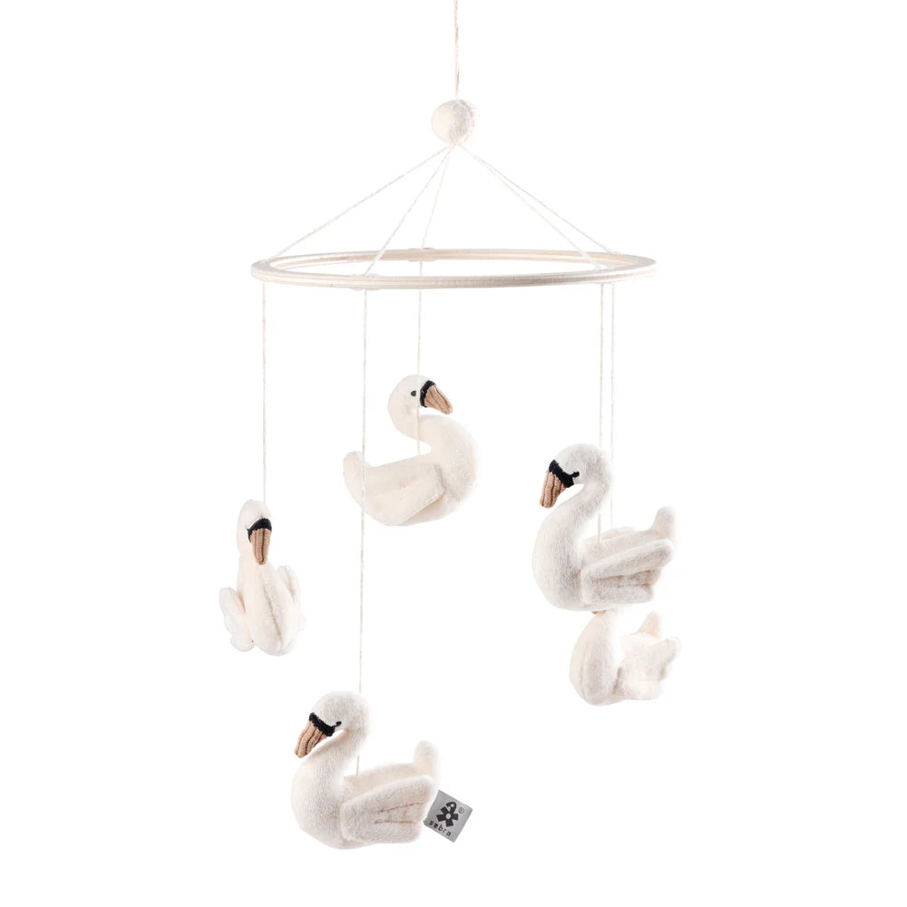 Sebra - Baby mobile, Swans