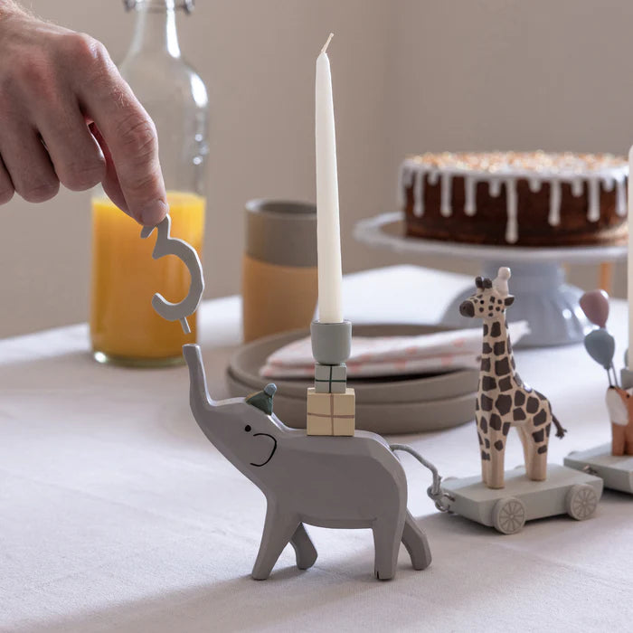 Sebra - Birthday train, wooden - World of Sebra