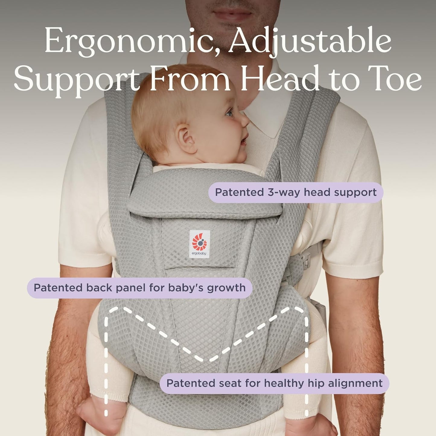 Ergobaby - Omni Deluxe Mesh Soft Olive