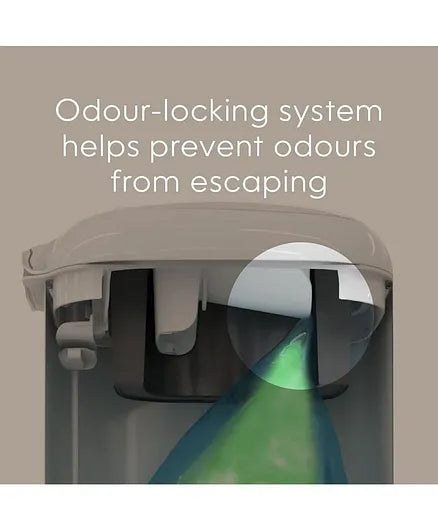 Diaper Genie - Select Odor Lock Stainless Steel Pail Green