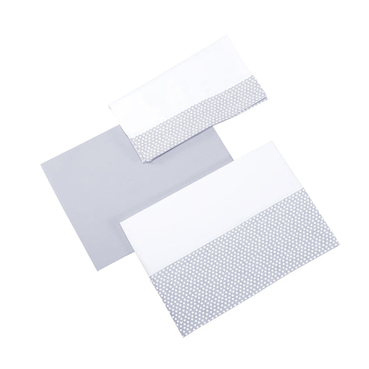 MICUNA - GALAXY GREY SET OF SHEETS (3 P) 140 X 70