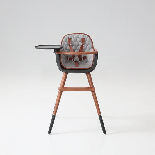 MICUNA - HIGH CHAIR OVO ORIGINAL CITY LUXE BROWN LEATHERETTE HARNESS