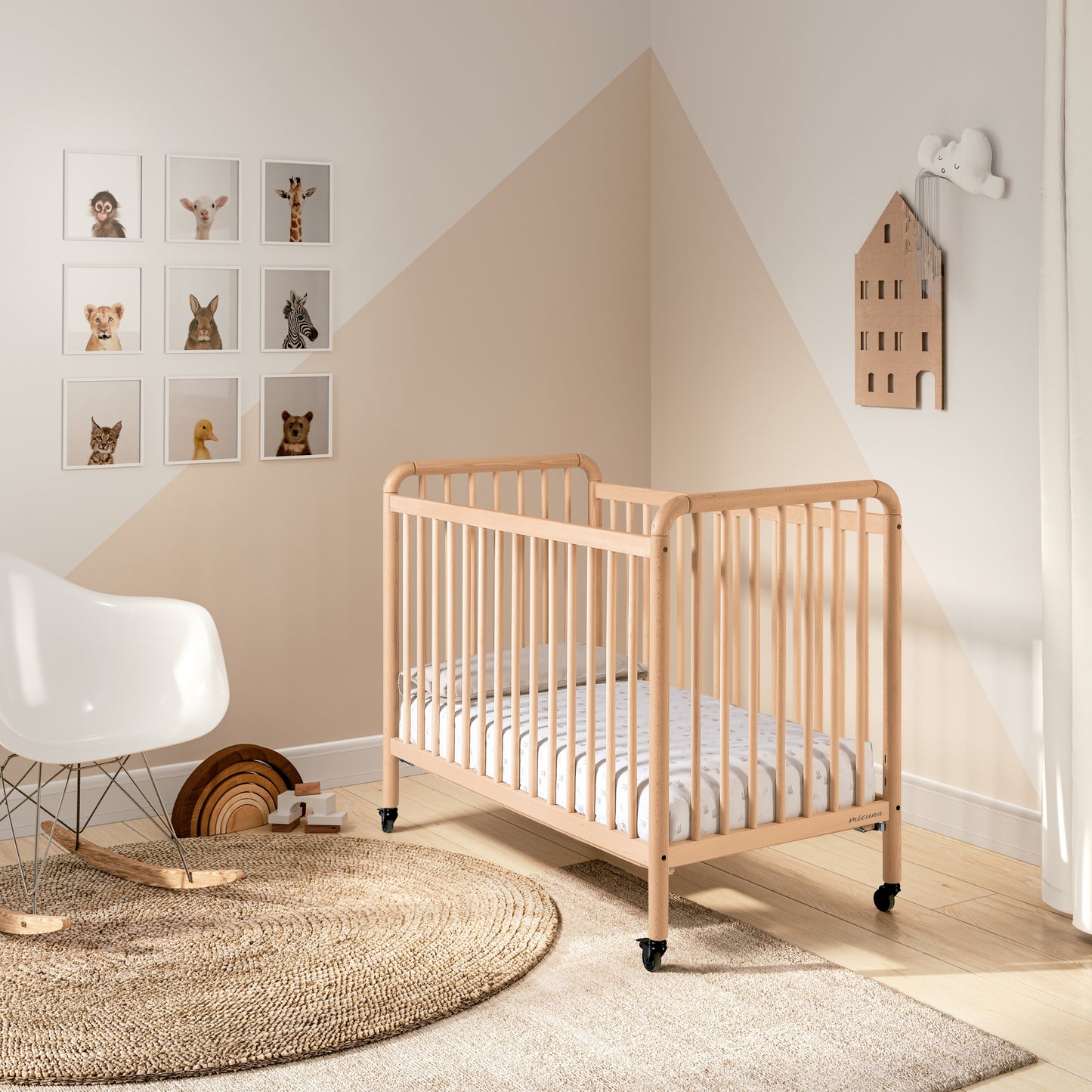 MICUNA - MERI NATURAL WAX COT 120 X 60