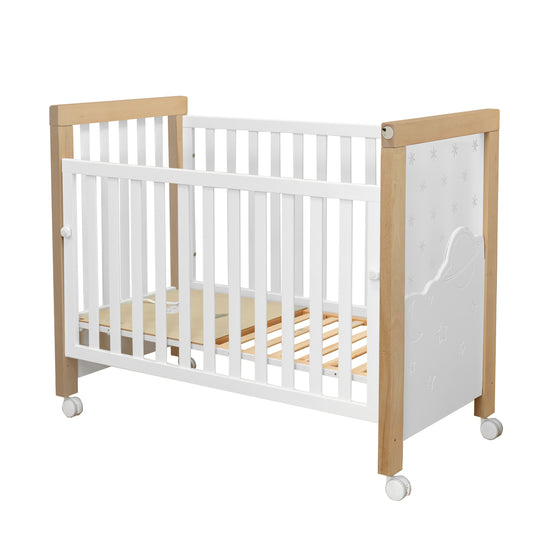 MICUNA - DOLCE MAGIC WHITE/NATURAL WAX COT 120 X 60