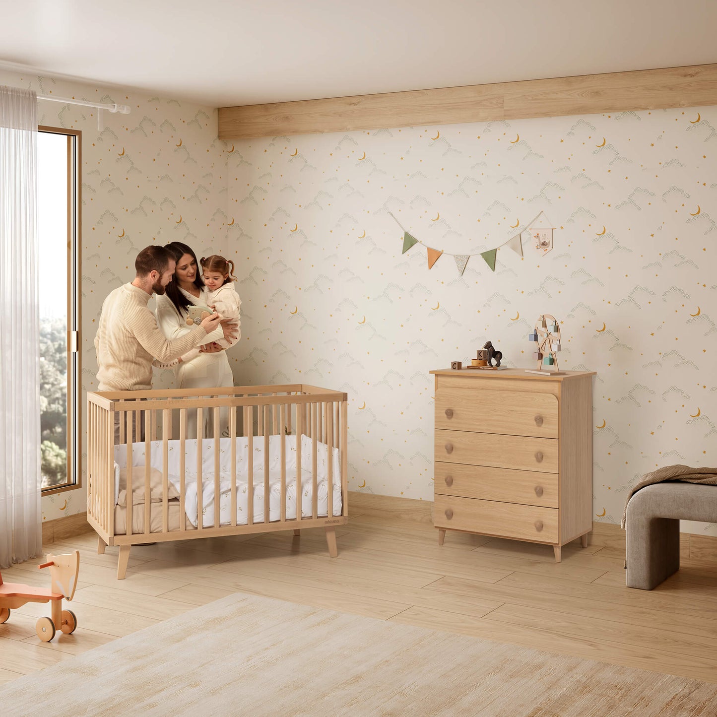 Micuna - MENCIA COT 120X60 WOOD