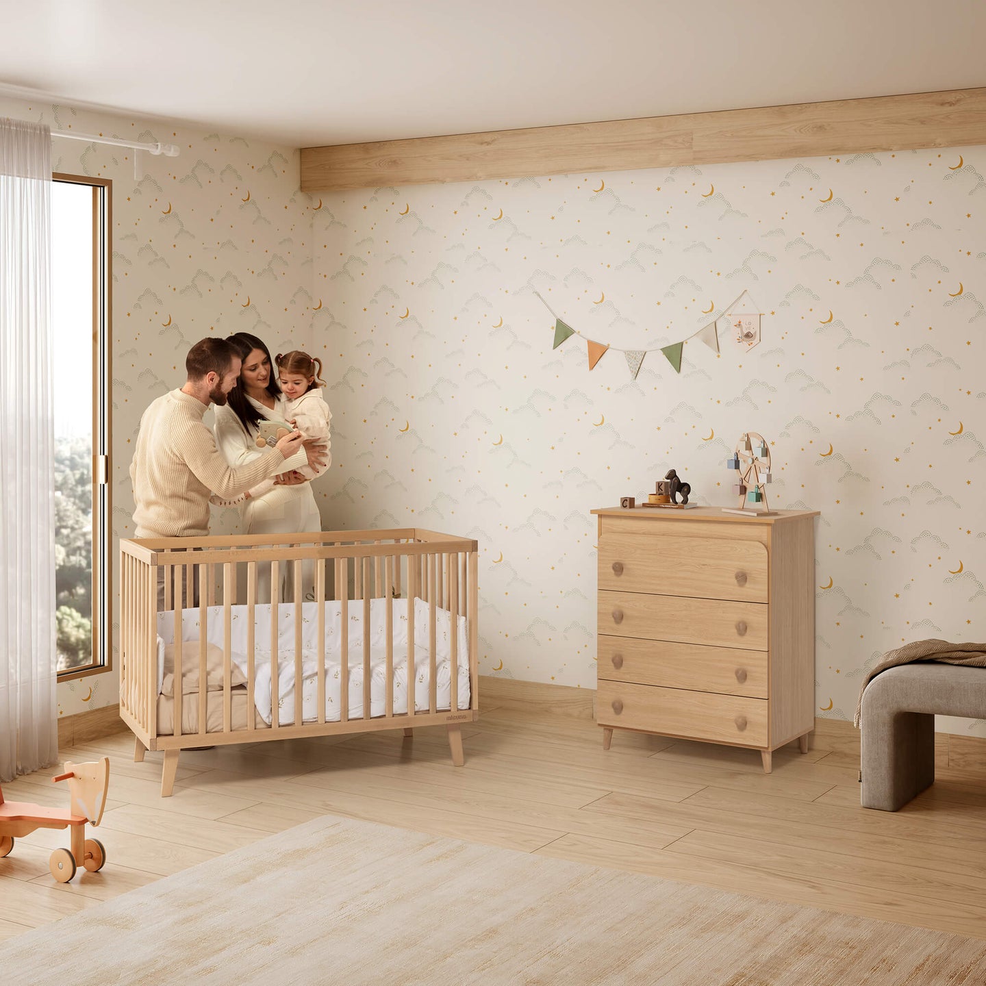 Micuna - MENCIA COT 120X60 WOOD