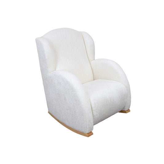 MICUNA - ROCKING NURSING CHAIR FLOR WHITE/SHEEP WHITE