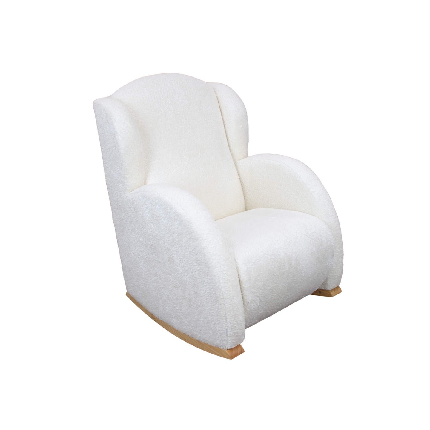 MICUNA - ROCKING NURSING CHAIR FLOR WHITE/SHEEP WHITE